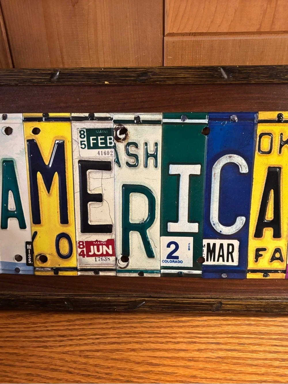 America License Plate Sign - Picture 1 of 1